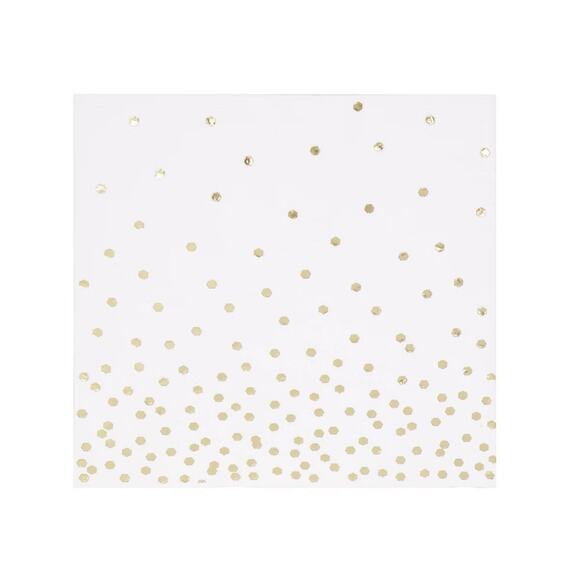 30ct Disposable Lunch Napkins with Foil Gold - Spritz - Picture 1 of 3